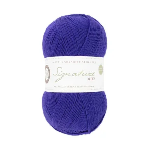 WYS - Signature 4ply - uld/strmpegarn - Cobalt 1005 - 100g