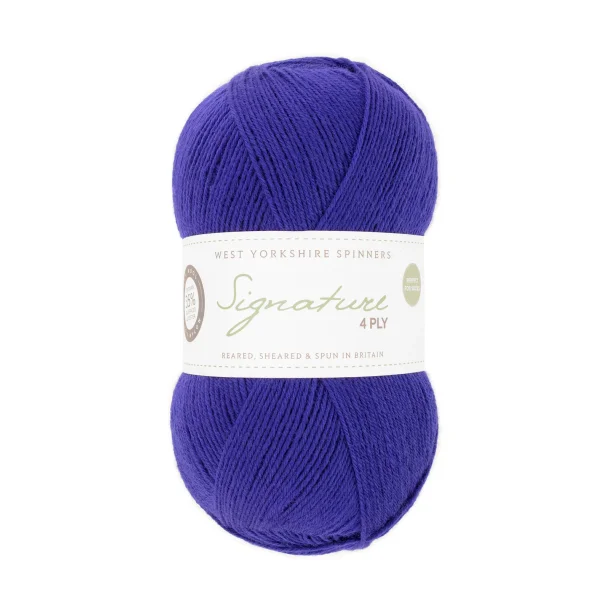 WYS - Signature 4ply - uld/strmpegarn - Cobalt 1005 - 100g