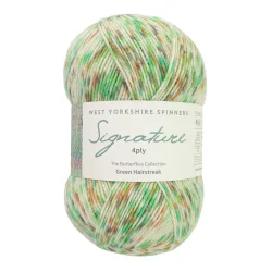 WYS - Signature 4ply Butterflies - uld/strmpegarn - Green Hairstreak 1246 - 100g