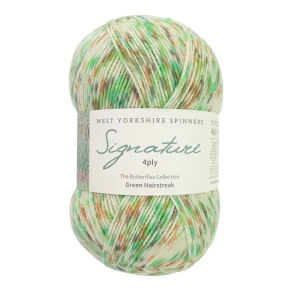 WYS - Signature 4ply Butterflies - uld/strmpegarn - Green Hairstreak 1246 - 100g