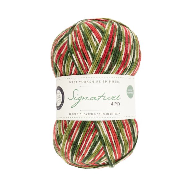 WYS - Signature 4ply - uld/strmpegarn - Holly Berry 886 - 100g