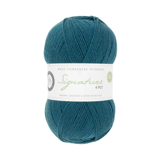 WYS - Signature 4ply - uld/strmpegarn - Pacific 1007 - 100g