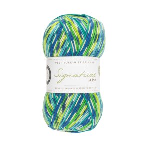 WYS - Signature 4ply Country Birds - uld/strmpegarn - Peacock 851 - 100g