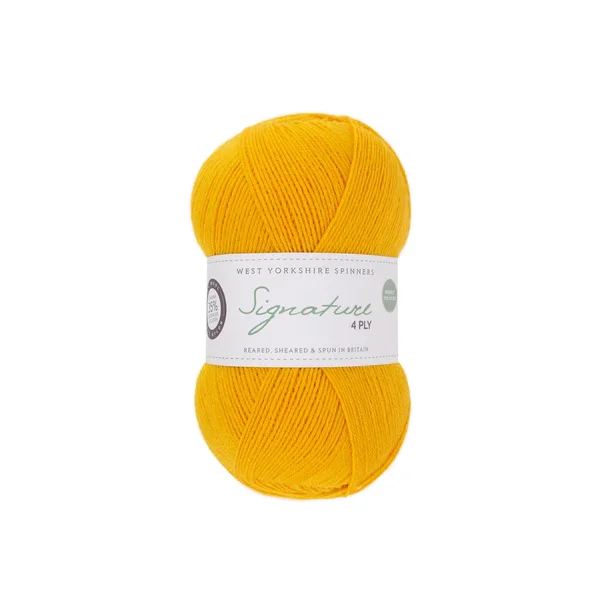 WYS - Signature 4ply - uld/strmpegarn - Sunflower 1001 - 100g