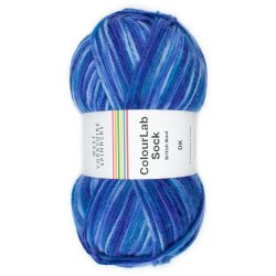 WYS - ColourLab Sock DK - uld/strmpegarn - Blues 1200 - 150g
