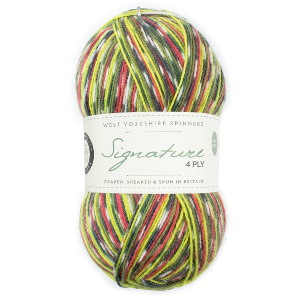 WYS - Signature 4ply Country Birds - uld/strmpegarn - Green Woodpecker 1170 - 100g
