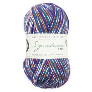WYS - Signature 4ply Country Birds - uld/strmpegarn - Starling 1169 - 100g