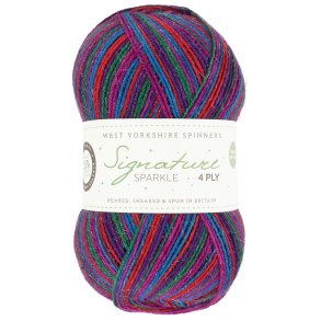 WYS - Signature Sparkle 4ply - uld/strmpegarn - Vintage Tinsel 1051 - 100g